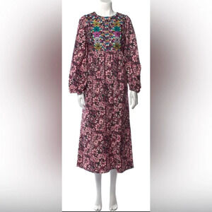 FIGUE
Floral Print Long Dress L